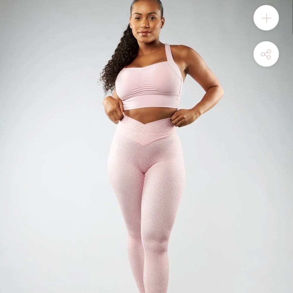 buffbunny siren legging - eden print pink bloom collection